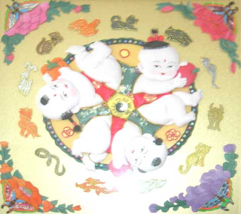 传统节日 布贴画 传统节日 布贴画